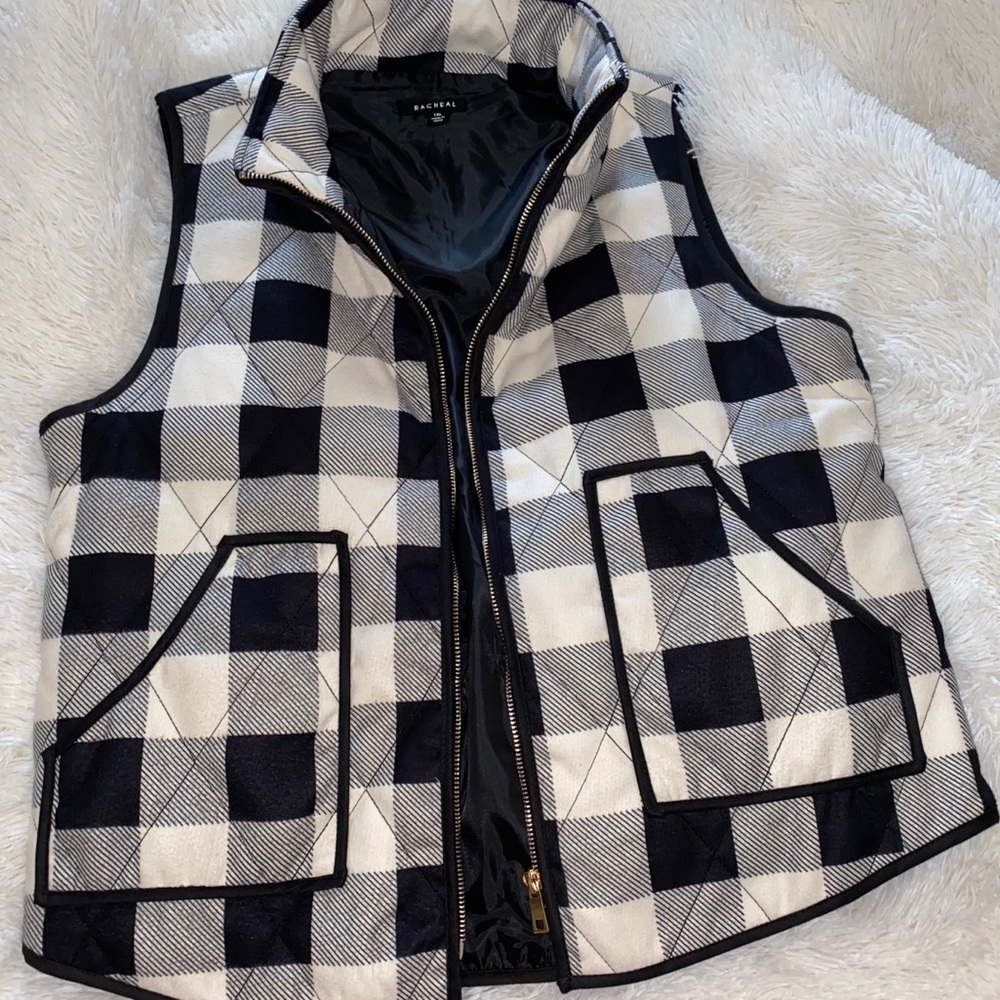 Adorable Plaid Vest